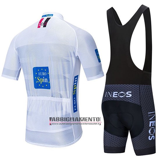 Abbigliamento INEOS 2020 Manica Corta e Pantaloncino Con Bretelle Bianco Nero - Clicca l'immagine per chiudere